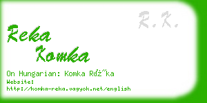 reka komka business card